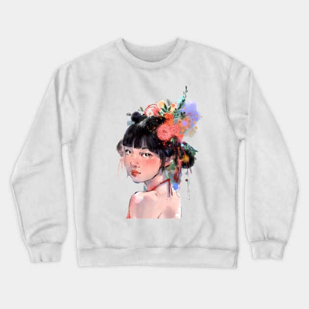 Lunar New Year Blossome Crewneck Sweatshirt by christinechangart